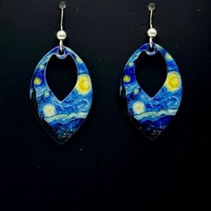 Starry Night Teardrop Earrings